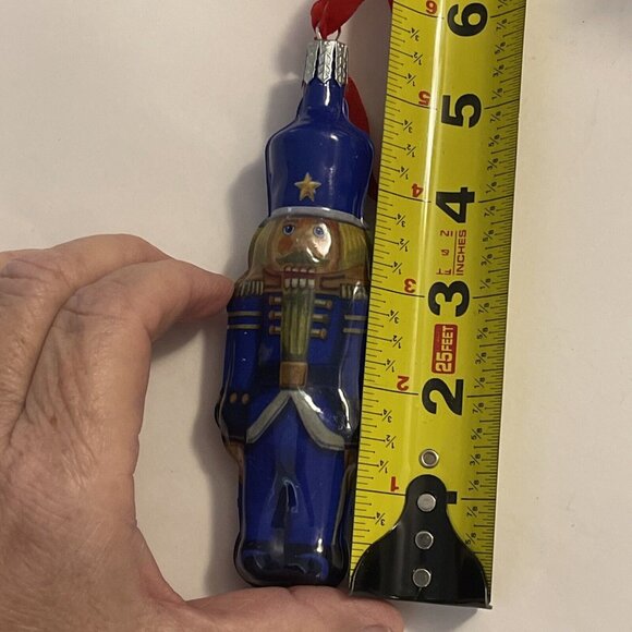 Vintage Thomas Pacconi Metal Tin Ornaments 3Bells, 1 Santa, 1 Nutcracker, Star - Picture 13 of 15